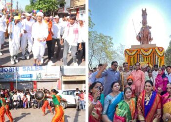 छत्रपती शिवाजी महाराज जयंती निमित्त जळगावमध्ये भव्य “जय शिवराय, जय भारत” पदयात्रा