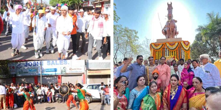 छत्रपती शिवाजी महाराज जयंती निमित्त जळगावमध्ये भव्य “जय शिवराय, जय भारत” पदयात्रा