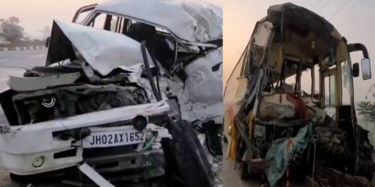 टाटा सुमो आणि ट्रकचा भीषण अपघात ; ८ जण ठार, ६ जण गंभीर जखमी