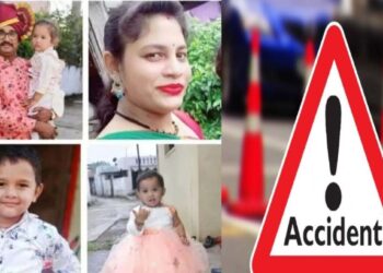 भीषण! कार अपघातात एकाच कुटुंबातील चार जणांचा मृत्यू