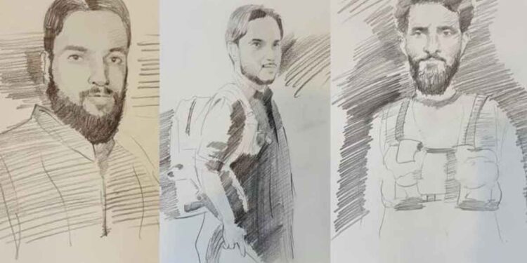 पहलगाम हल्ल्यामागील तीन संशयित दहशतवाद्यांची रेखाचित्रे जारी