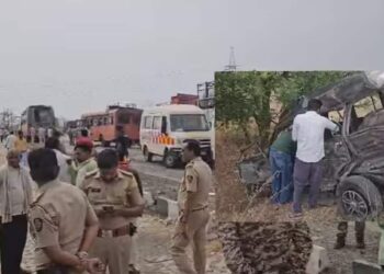 बुलढाण्यात भीषण अपघात ; 5 जणांचा मृत्यू, 25 जण जखमी