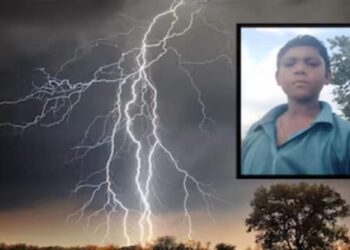 जळगावात राज्यातील अवकाळी पावसाचा पहिला बळी, वीज कोसळून नातवाचा मृत्यू, आजोबा गंभीर