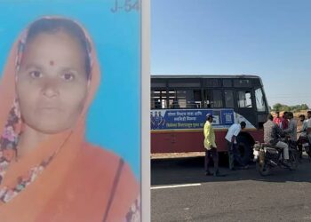 भरधाव बसने दुचाकीवरील दाम्पत्याला ५० फूट फरफटत नेलं; पत्नीचा मृत्यू, पती गंभीर जखमी