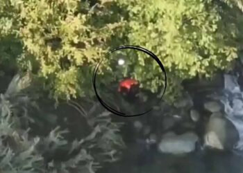 दहशतवाद्यांना आश्रय देणाऱ्या तरुणाची नदी उडी घेऊन आत्महत्या, VIDEO व्हायरल