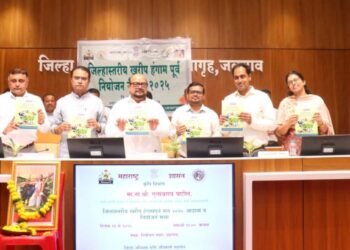 पालकमंत्री गुलाबराव पाटील यांच्या हस्ते जिल्हा वार्षिक पतयोजनाचे प्रकाशन संपन्न