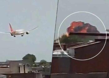 अहमदाबादमध्ये २४२ प्रवासी असलेलं एअर इंडियाचं विमान कोसळलं, अनेक ठार