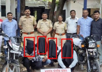 भडगाव पोलिसांनी लावला जबरी चोरीचा छडा ; चौघांकडून ३७ हजाराचा मुद्देमाल जप्त