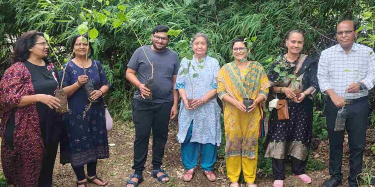 फुलपाखरू उद्यान : वाढदिवसानिमित्त १०१ फुलझाडांचे दान; मानुधने परिवार व मराठी प्रतिष्ठानचा उपक्रम