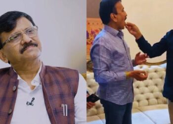 हनी ट्रॅप प्रकरणाबाबत संजय राऊतांचं खळबळजनक ट्वीट ; गिरीश महाजनांचा फोटो शेअर करत म्हणाले…