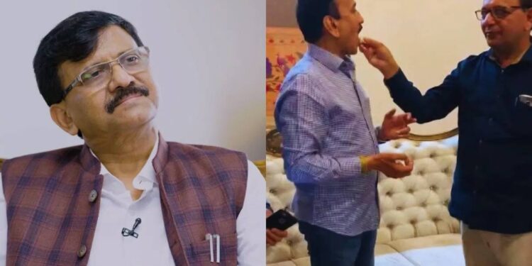 हनी ट्रॅप प्रकरणाबाबत संजय राऊतांचं खळबळजनक ट्वीट ; गिरीश महाजनांचा फोटो शेअर करत म्हणाले…