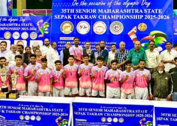 सीनियर राज्यस्तरीय सेपक टकरॉ स्पर्धेत जळगाव च्या संघाला १ सुवर्ण व १ कांस्य पदक