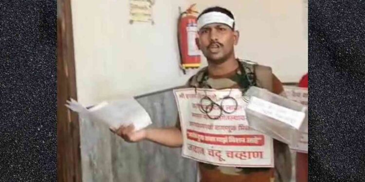 सैन्य दलातील बडतर्फ धुळ्याच्या चंदू चव्हाणला देवळाली पोलिसांनी केली अटक ; कारण काय?