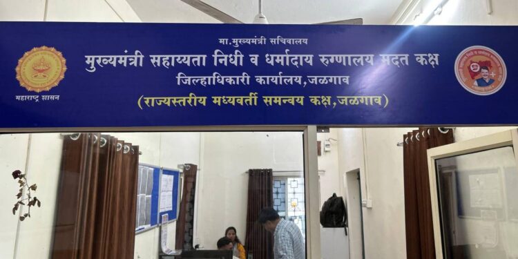 मुख्यमंत्री सहायता निधीद्वारे जळगाव जिल्ह्यात १ जानेवारी ते ३० जून दरम्यान ६४७ रुग्णांना मदत