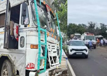 धुळे-सोलापूर महामार्गावर मृत्यूचं तांडव ! भरधाव कंटेनरनं ६ जणांना चिरडलं