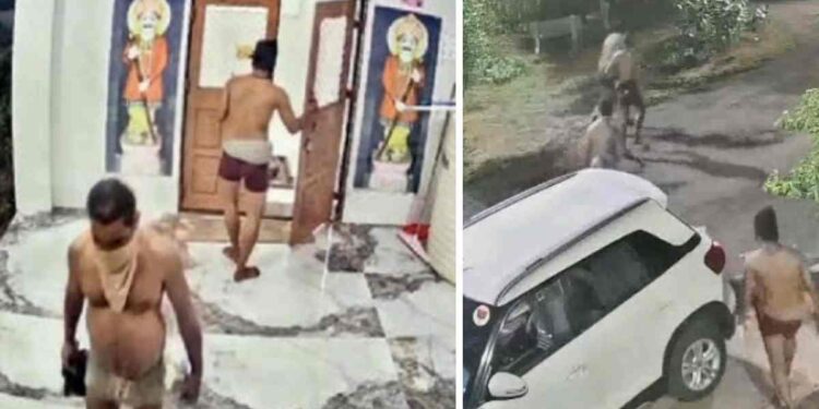 जळगाव शहरात ‘चड्डी गँग’चा धुमाकूळ ; एकाच रात्री दोन मंदिरे, एक बंद घर फोडले, चोरटे सीसीटीव्हीत कैद