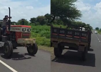 बापरे! वाळू माफियांची मुजोरी, तहसीलदारांच्या अंगावर ट्रॅक्टर घालून चिरडण्याचा प्रयत्न