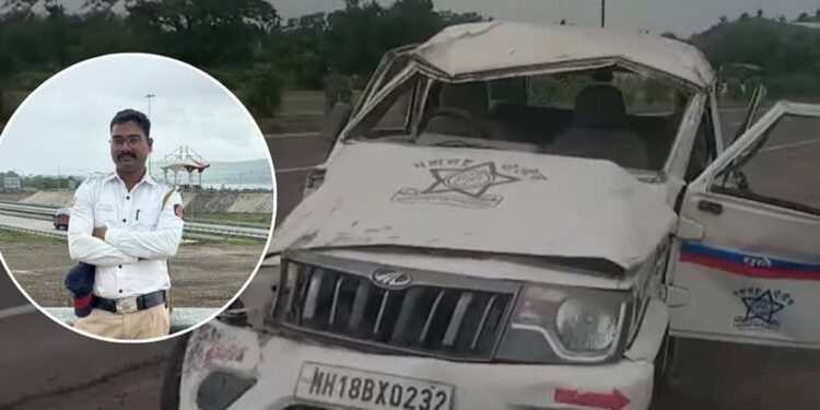 धुळ्यात पेट्रोलिंग करताना वाहनाचे टायर फुटले; पोलीस कर्मचाऱ्याचा मृत्यू, दोघांची प्रकृती गंभीर