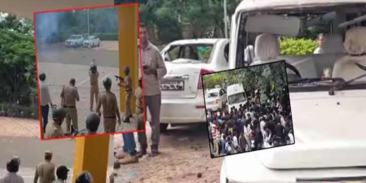 नंदुरबारमध्ये मूक मोर्चाला हिंसक वळण; दगडफेक करत आंदोलकांकडून गाड्यांची तोडफोड