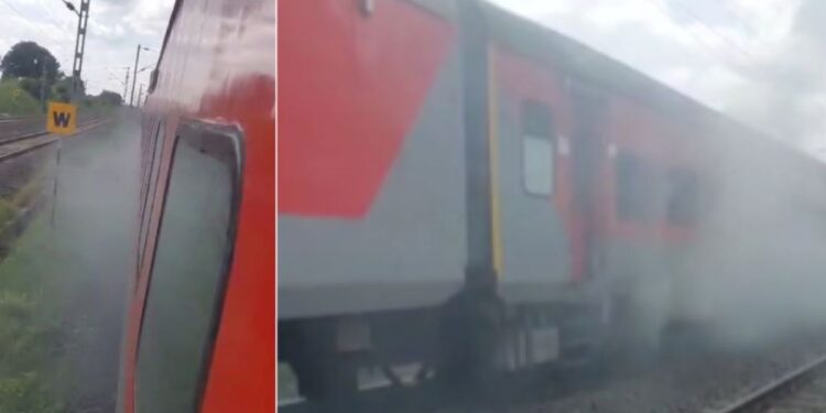 भादली स्थानकाजवळ पुष्पक एक्सप्रेसच्या बोगीला आग; प्रवाशांमध्ये खळबळ