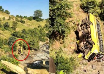 भीषण ! विद्यार्थ्यांना घेऊन जाणारी बस थेट २०० फूट खोल दरीत कोसळली, खान्देशातील घटना