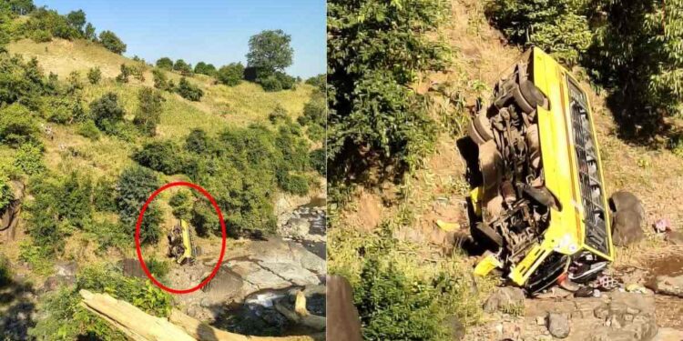 भीषण ! विद्यार्थ्यांना घेऊन जाणारी बस थेट २०० फूट खोल दरीत कोसळली, खान्देशातील घटना