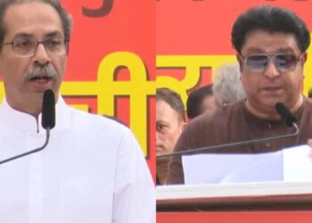 म्हणून आम्ही दोघे एकत्र आलो.. सत्याचा मोर्चातून उद्धव ठाकरेंनी सांगितलं कारण