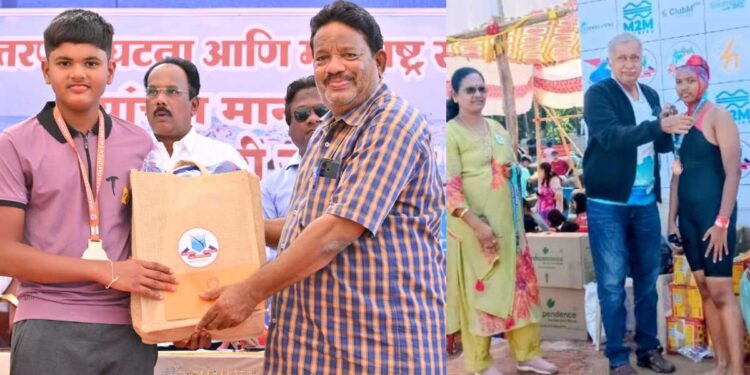 समुद्रावर नंदनगरीचा ठसा! दहा किमी सागरी जलतरणात देव राजपूत राज्यात आठवा