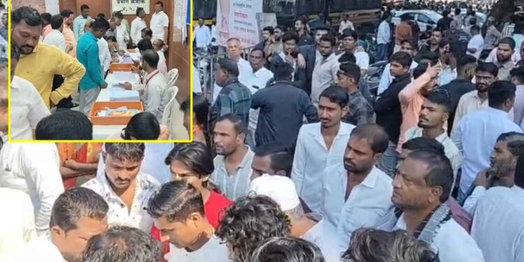 अर्ज दाखल करण्यासाठी उरले काही तास; इच्छुक उमेदवारांनी महापालिकेत मोठी गर्दी