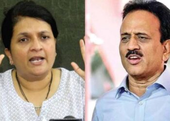 गिरीश महाजन यांच्यावर बोलताना अंजली दमानियांचा तोल सुटला ; म्हणाल्या..