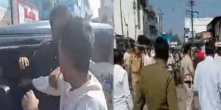 एमआयएमचे नेते इम्तियाज जलील यांच्या वाहनावर हल्ला ; संभाजीनगरमध्ये मोठा गोंधळ