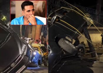 मुंबईत अक्षय कुमारच्या ताफ्यातील गाडीचा भीषण अपघात