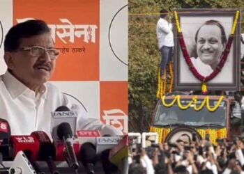 अजितदादांच्या अत्यंसंस्कारानंतर संजय राऊतांचं ट्वीट; केली ही मोठी मागणी