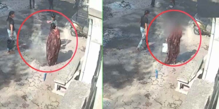 भयंकर! अंगावर रंग उडवल्याच्या राग, आजीने नातवावर ओतले उकळते पाणी, घटना सीसीटीव्हीमध्ये कैद
