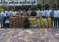 धुळे पोलिसांची आतापर्यंतची सर्वात मोठी धाड ; कोट्यवधींचा गांजा जप्त, 24 वर्षीय तरुणाला अटक