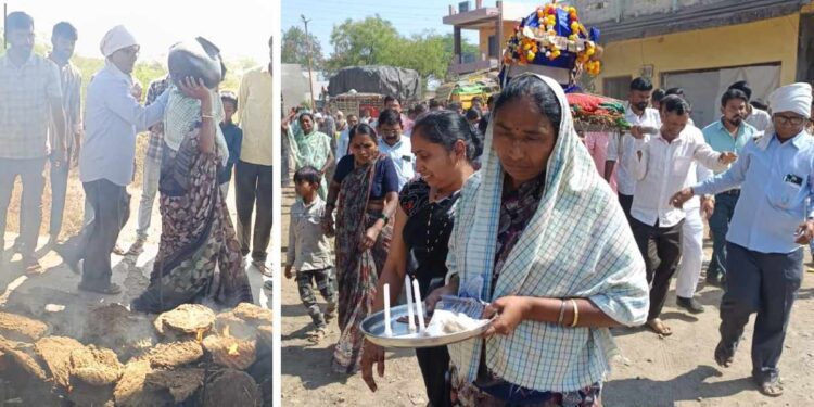 मुलीने दिला पित्याला मुखाग्नी; खेडी व्यव्हारदळे येथे परंपरेला धक्का