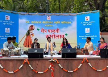 स्व. वसंतराव चांदोरकर स्मृती प्रतिष्ठानतर्फे आयोजित “चैत्र पालवी स्वरोत्सव” उत्साहात