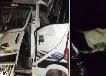लग्नाहून परतताना काळाचा घाला; भीषण अपघातात पाच वऱ्हाडी ठार, तीन जण गंभीर