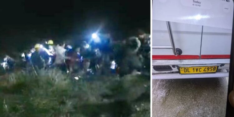 भीषण अपघात: २२ प्रवाशांना घेऊन जाणारी बस दरीत कोसळली