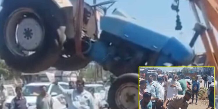 जळगाव महामार्गावर प्रशासनाचा ‘बुलडोझर’; राडा, विरोध अन् दुजाभावाच्या आरोपांत अतिक्रमणं साफ!