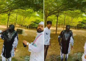 राष्ट्रवादी शरद पवार गटाच्या नेत्यावर शाईफेकने राजकीय वर्तुळात खळबळ