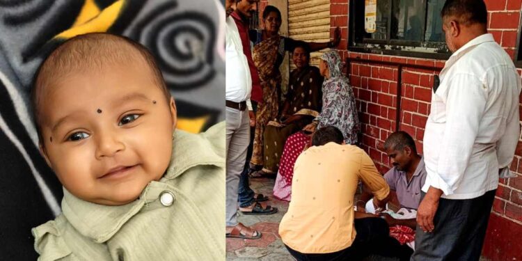 माणुसकीला काळिमा! अडीच महिन्यांच्या मृत चिमुकलीला मांडीवर घेऊन आजोबा रात्रभर शवविच्छेदन कक्षाबाहेर