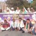 शेतकऱ्यांच्या डिझेल कोट्यासाठी जळगावात शरद पवार गटाचे जिल्हाधिकारी कार्यालयाबाहेर निदर्शने