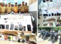 जळगाव पोलिसांचे पाच गावांमध्ये एकाच वेळी धाड; रोकड, दागिने, वाहने, शस्त्रांसह कोट्यवधींचा मुद्देमाल जप्त
