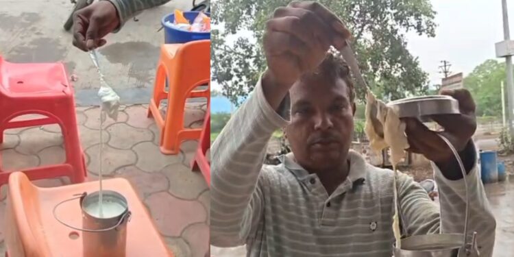 धक्कादायक! चोपड्यात भेसळयुक्त दुधाची विक्री; उकळल्यानंतर दूध बनले रबरासारखं