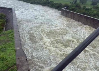 अंजनी धरणातून पाण्याचा विसर्ग सुरू; नदीकाठच्या नागरिकांना सतर्कतेचे आवाहन