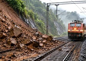 मुसळधार पावसाचा रेल्वेला फटका! अनेक गाड्या रद्द, तर काहींचे मार्ग बदलले; प्रवाशांचा खोळंबा