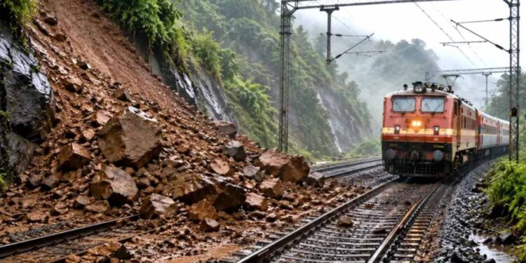 मुसळधार पावसाचा रेल्वेला फटका! अनेक गाड्या रद्द, तर काहींचे मार्ग बदलले; प्रवाशांचा खोळंबा
