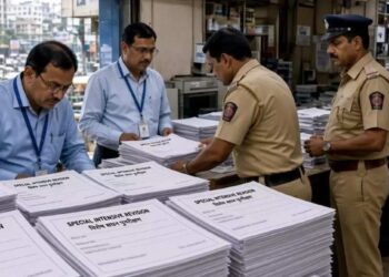 खारघरमध्ये भाजप पदाधिकाऱ्याकडे सापडले ३४०० SIR फॉर्म! ५ BLO निलंबित