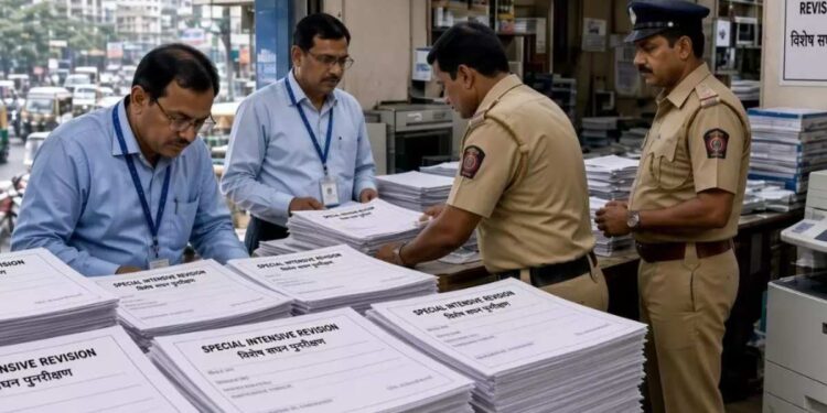 खारघरमध्ये भाजप पदाधिकाऱ्याकडे सापडले ३४०० SIR फॉर्म! ५ BLO निलंबित
